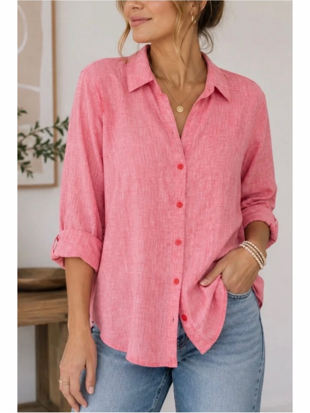 Chico’s No Iron Linen Shirt